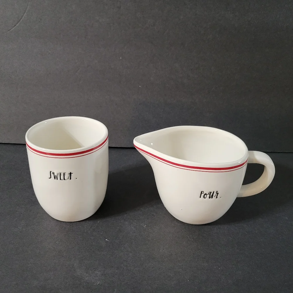 Rae Dunn Artisan Collection Cream and Sugar
